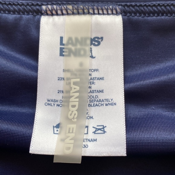 Lands’ End Tummy Control Swim Skirt, UPF 50, Deep Sea Navy, Size 8 regular - Picture 4 of 4